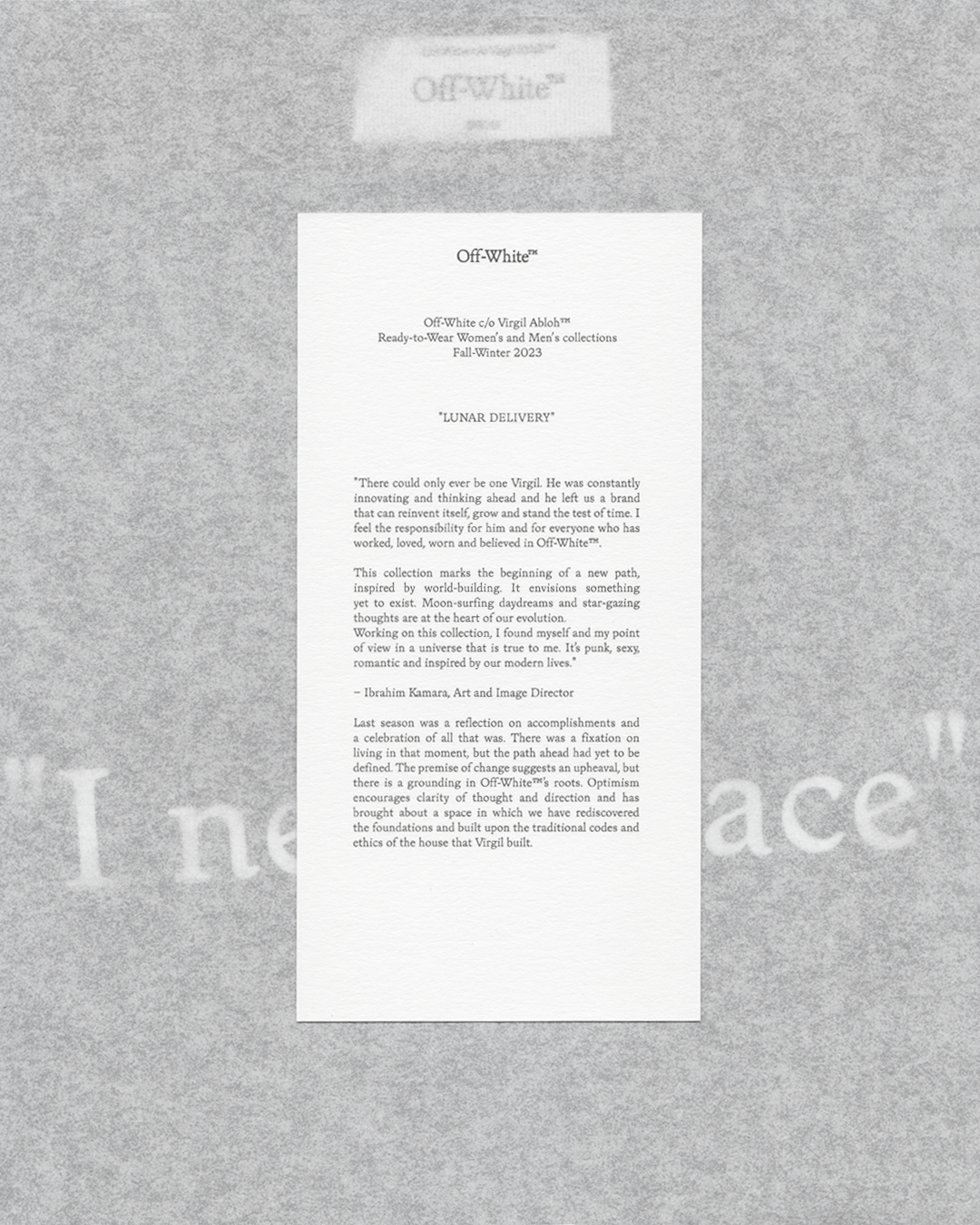 𝔅 I Studio® I Off-White™ I Lunar Delivery-7